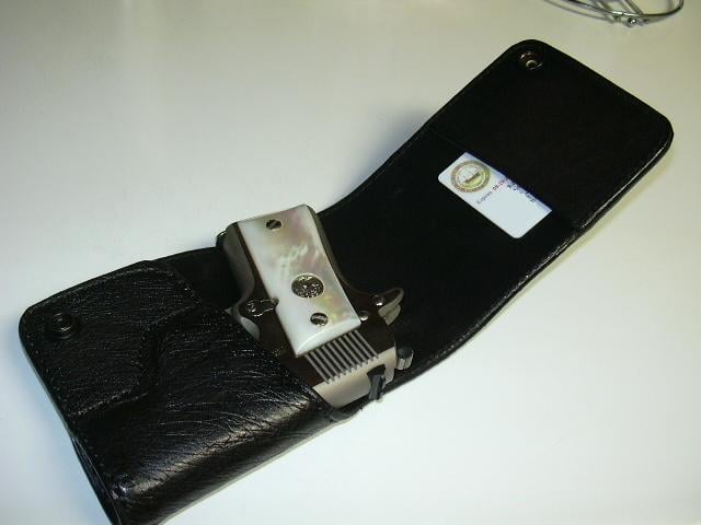 Colt Mustang in Ron Graham wallet holster