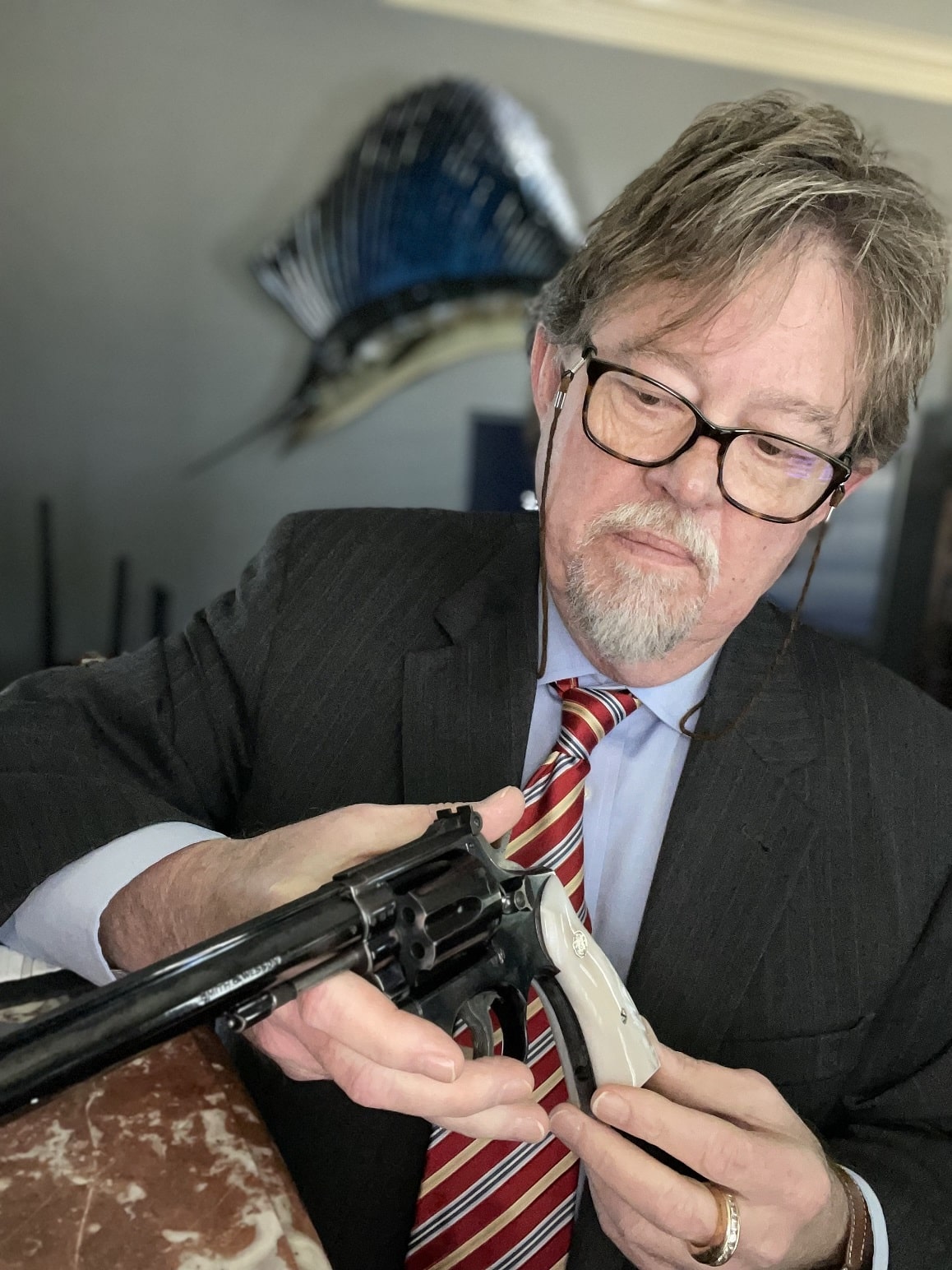 Author with 1960 Smith & Wesson