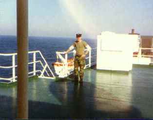 me crossing the Atlantic on a Super Cargo