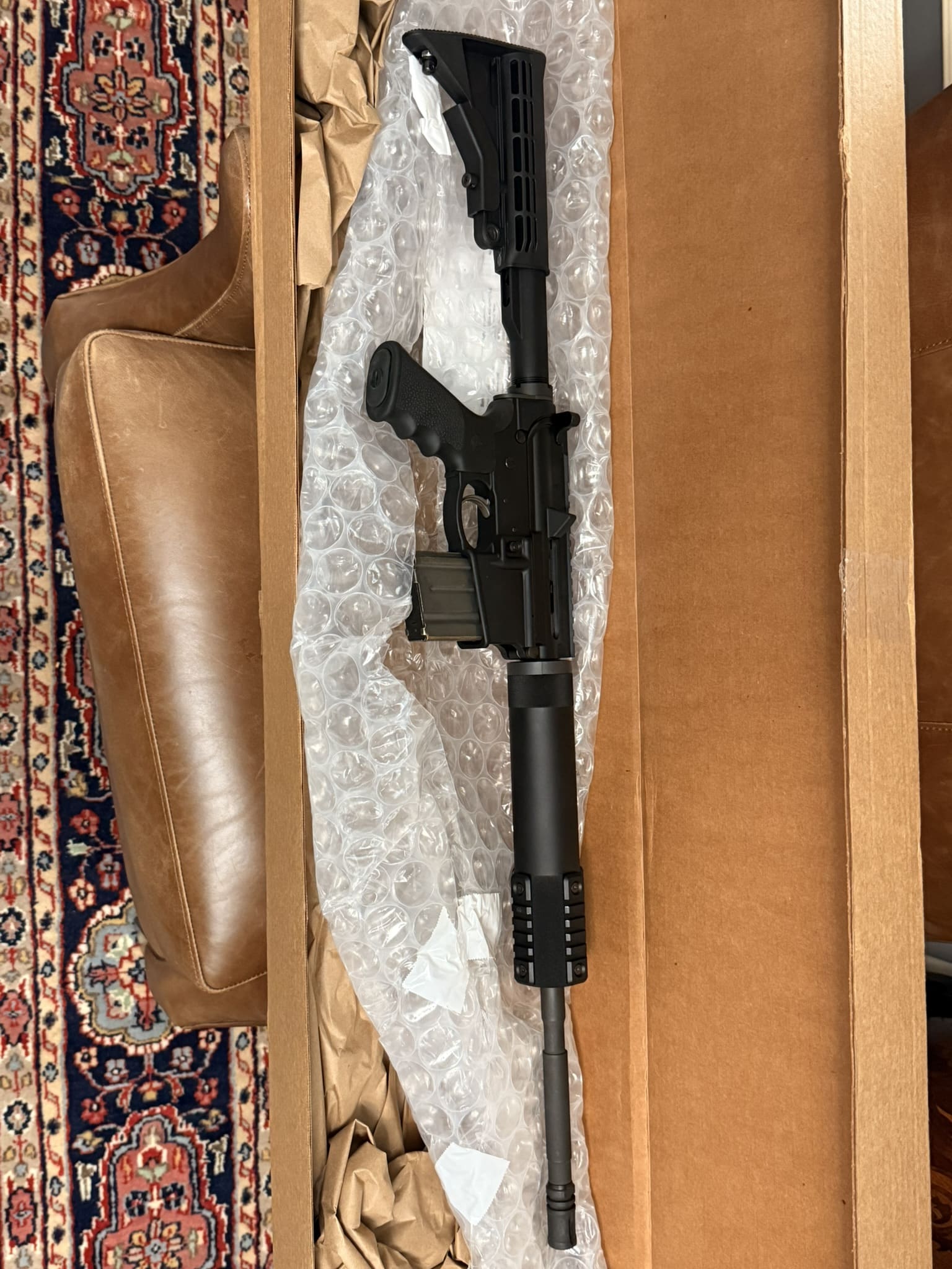 Colt Light Carbine rifle photographed after purchase