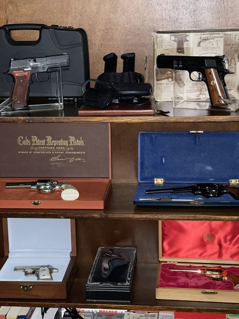 cleaning the gun cabinet