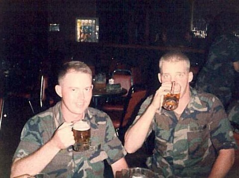 author and army friend