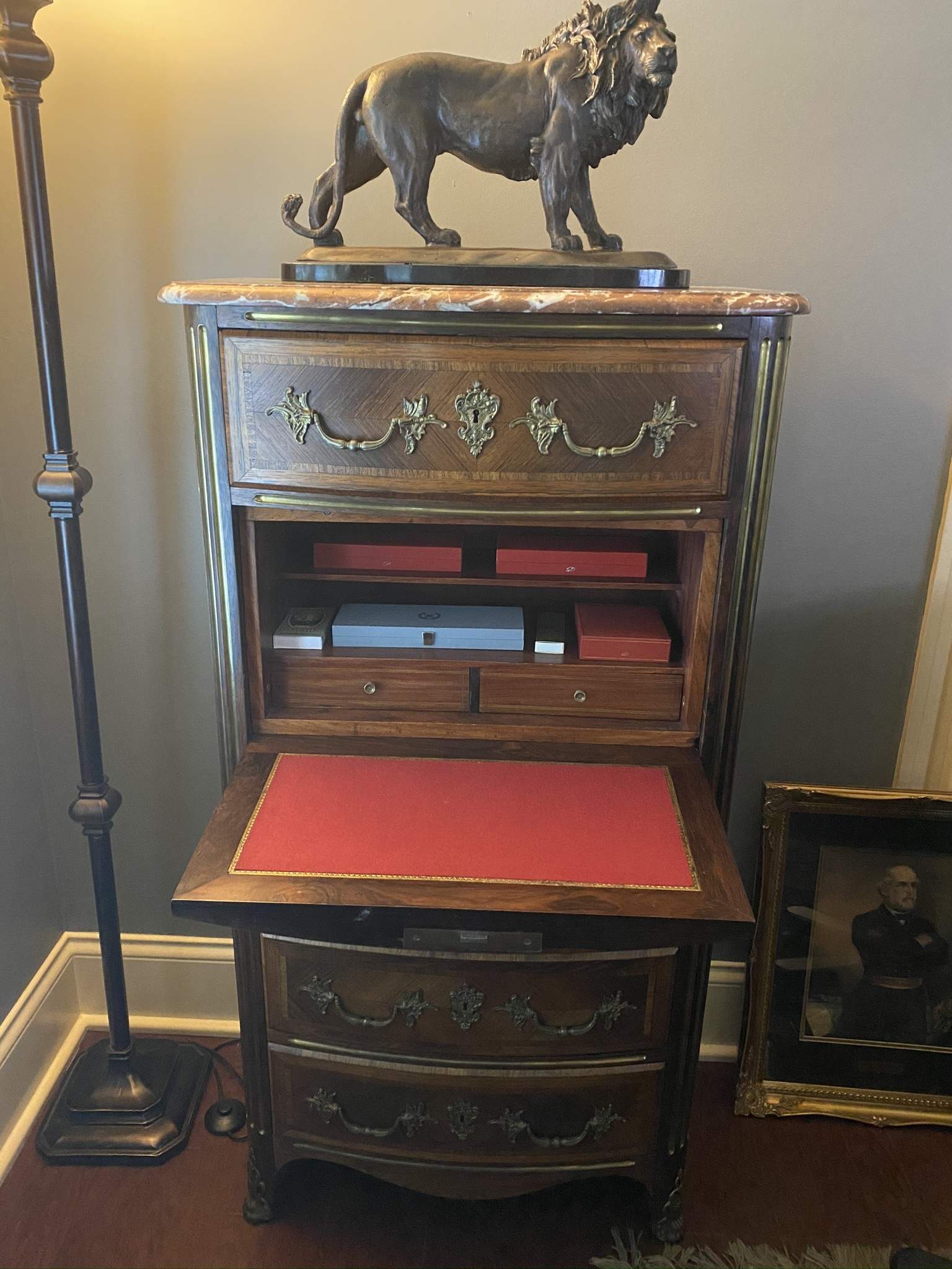 Antique French Cabinet with Hidden Secretary
