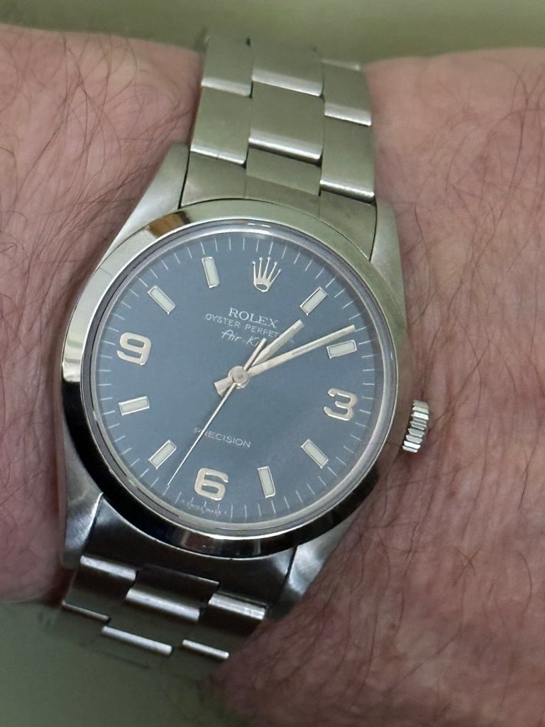Rolex Air King with Blue Dial