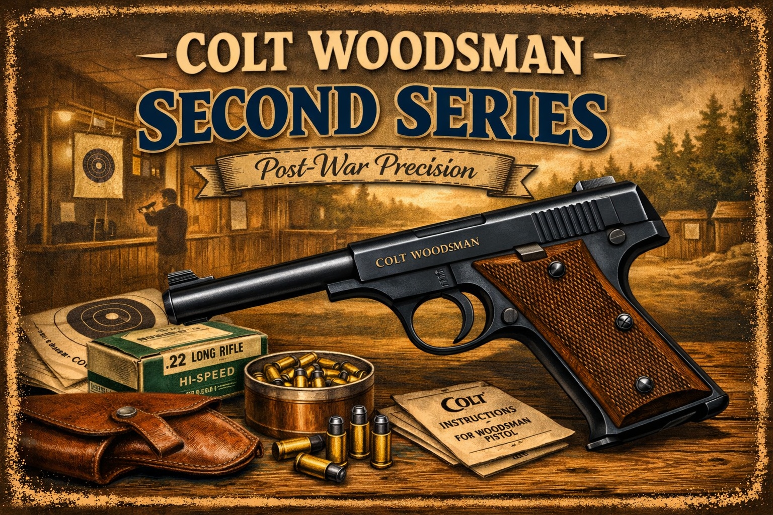 Vintage style Colt Woodsman Second Series in-article collector image
