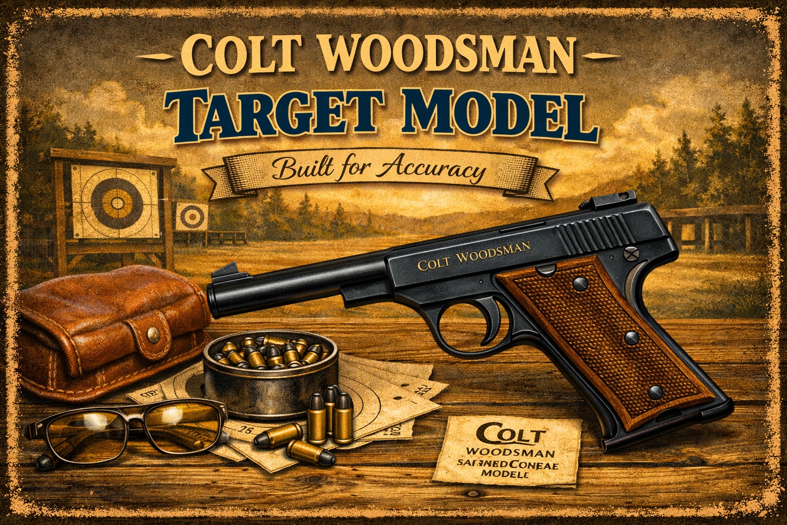 Colt Woodsman Target Model precision shooting reference image