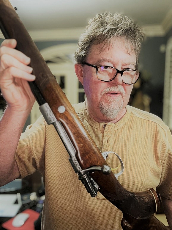 Author with Browning Olympian .270 rifle