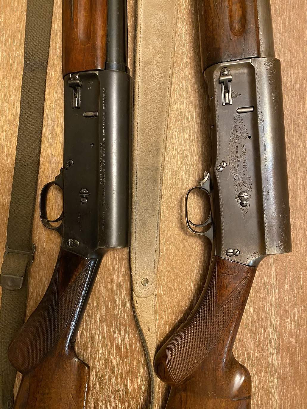 Browning Auto 5 in 12 gauge and FN Auto 5 in 16 gauge