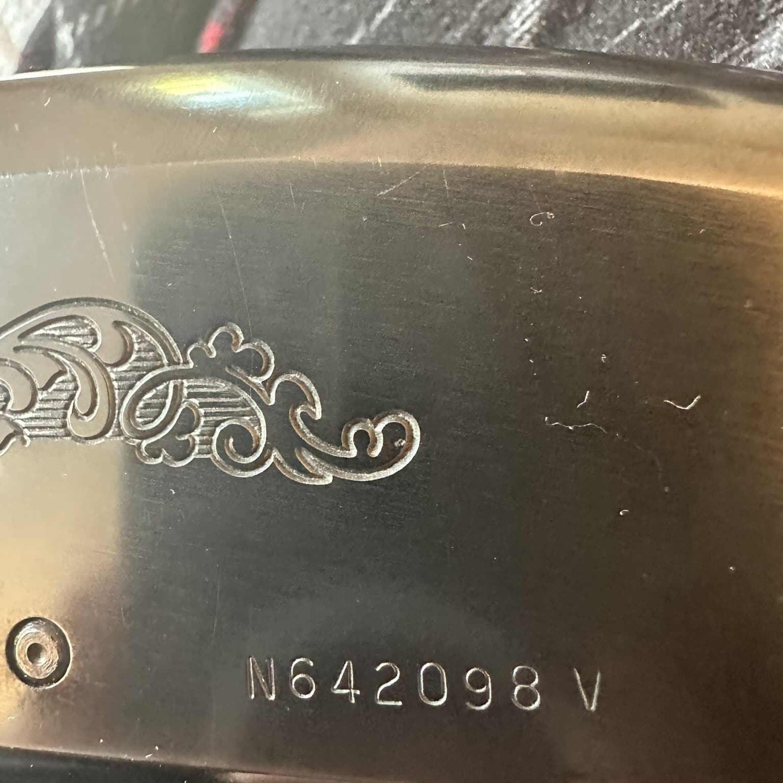 The serial number, located on the left side of the receiver, was much easier to read.