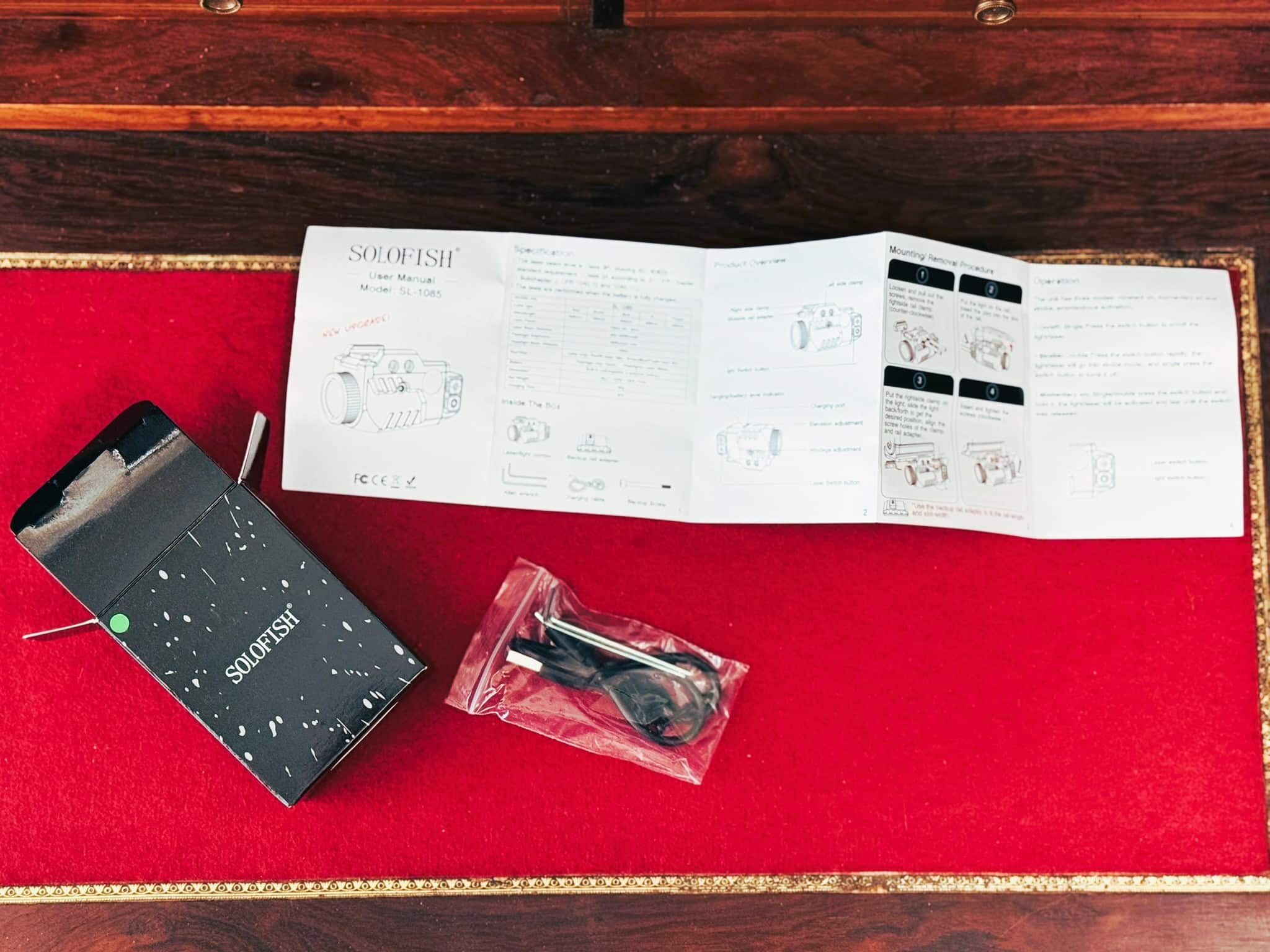 Solofish pistol light laser combo product photo