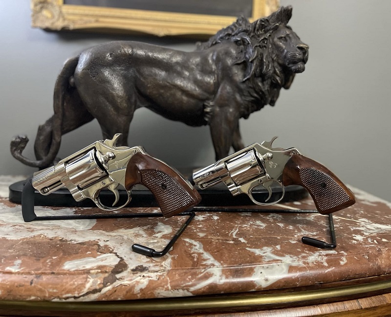 A pair of Colt Cobra Revolvers