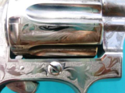 1950 Colt Detective Special close-up of mother of pearl grips