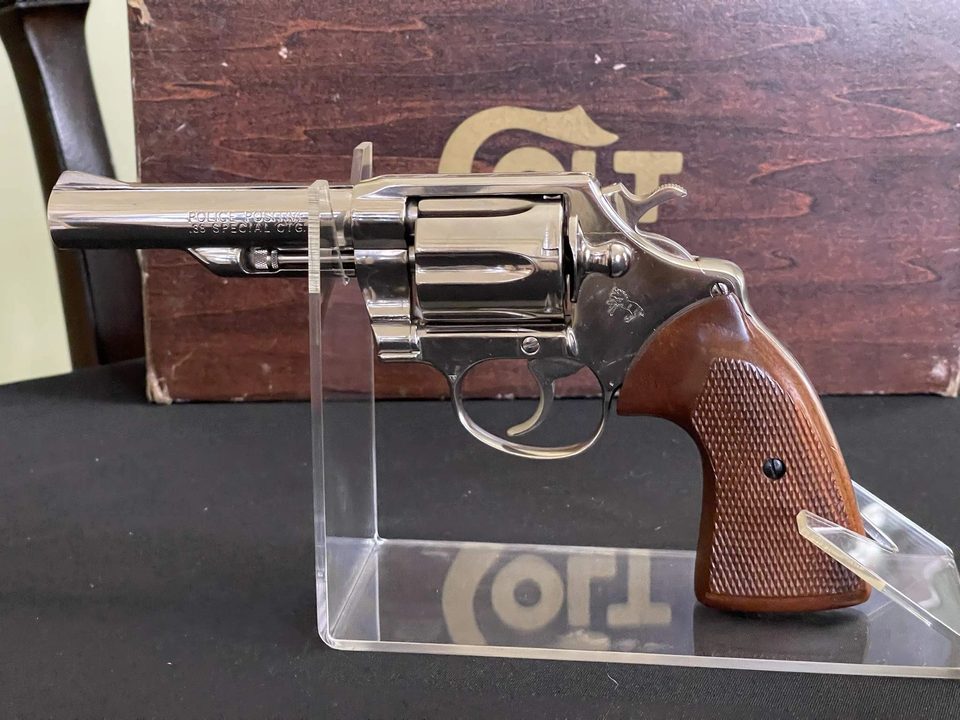 Colt Police Positive revolver profile showing frame, cylinder, barrel, and grip shape
