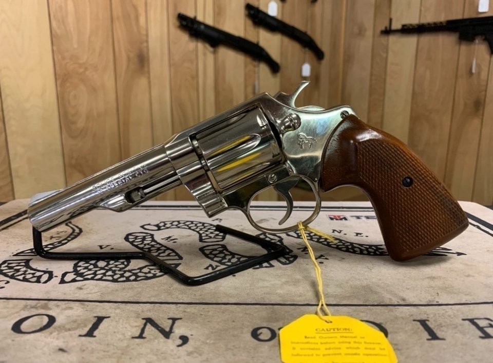 Colt Police Positive barrel and frame detail useful for identifying markings and finish