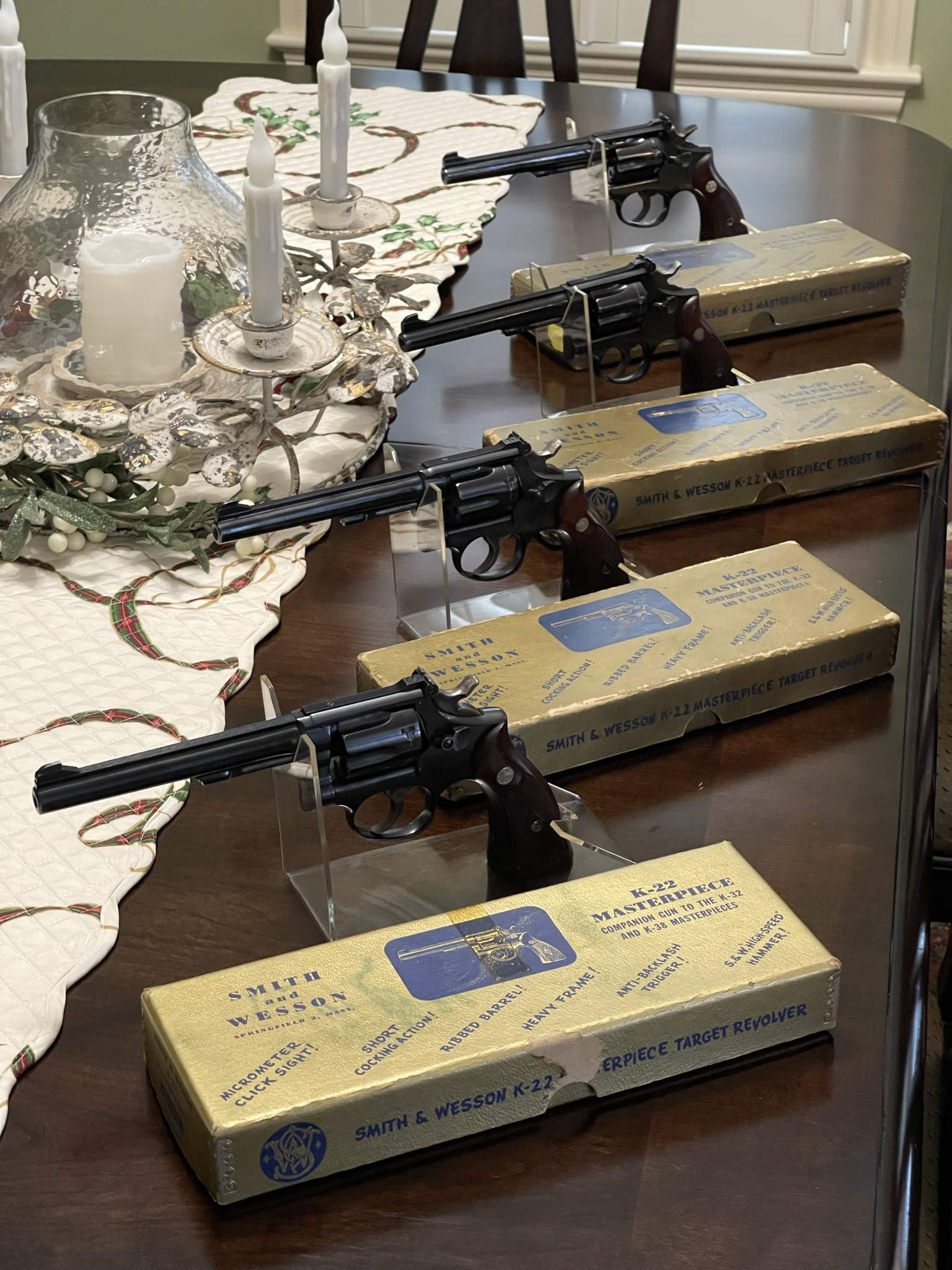 Third Model Guns lined up in a row