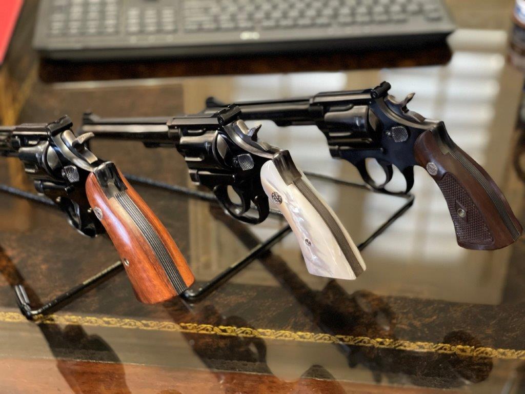 Smith & Wesson K-22 Masterpiece with mother-of-pearl grips