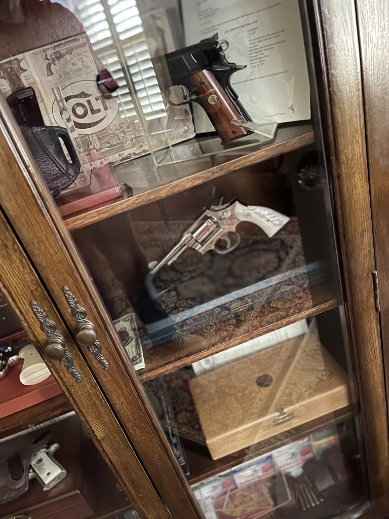 The S&W Model 10 in Gun Cabinet