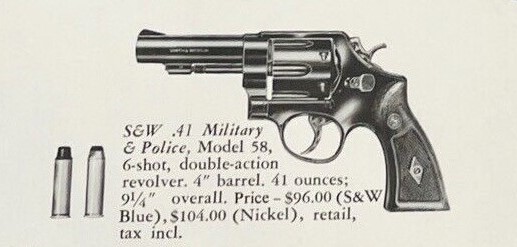 The S&W Model 58 Law Enforcement Gun in .41 Magnum