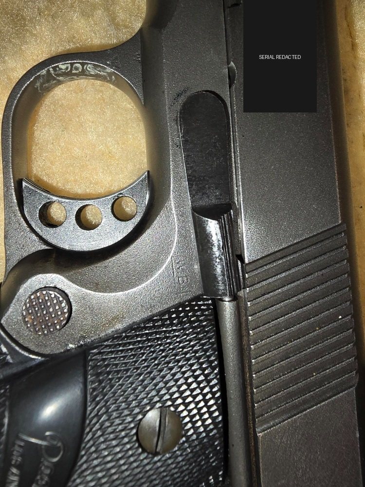 National Match marking and adjustable trigger on Taylor Colt