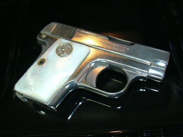 1908 Colt Vest Pocket pistol with mother-of-pearl grips