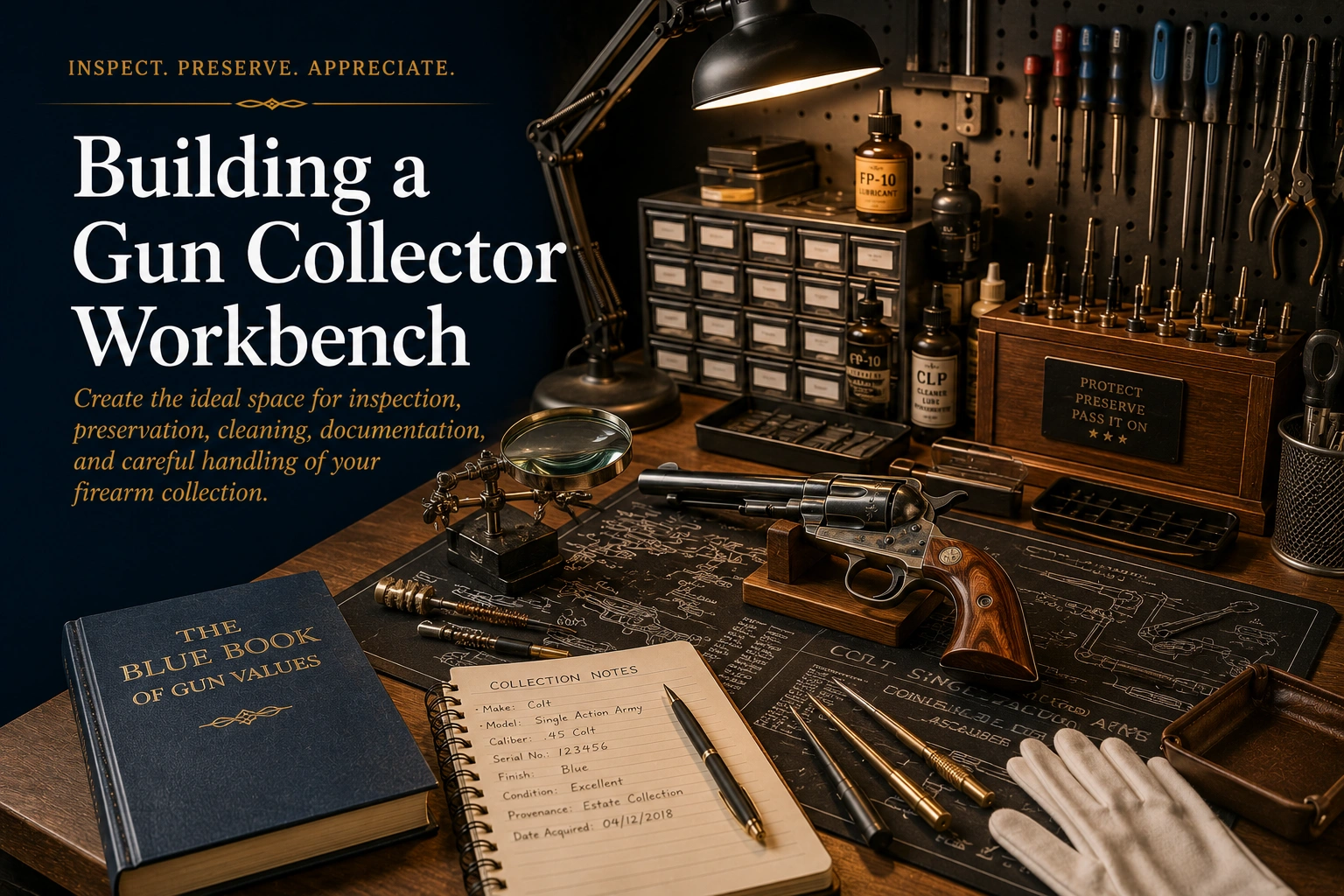 Gun collector workbench guide