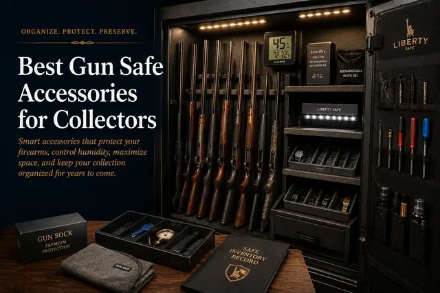 Gun safe accessories for collectors