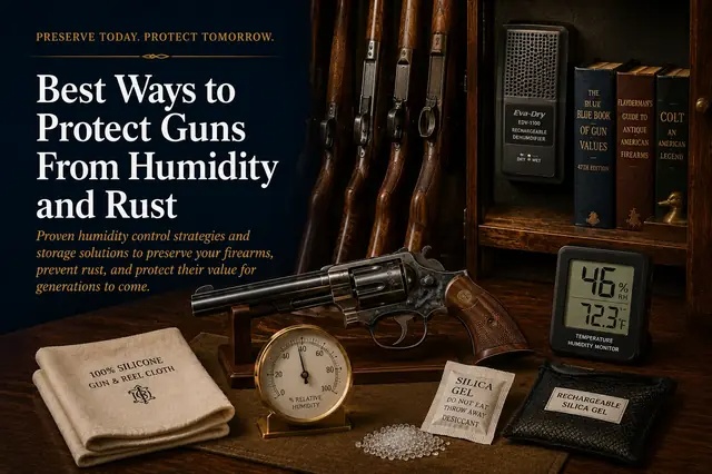 Humidity and rust prevention for collectible firearms