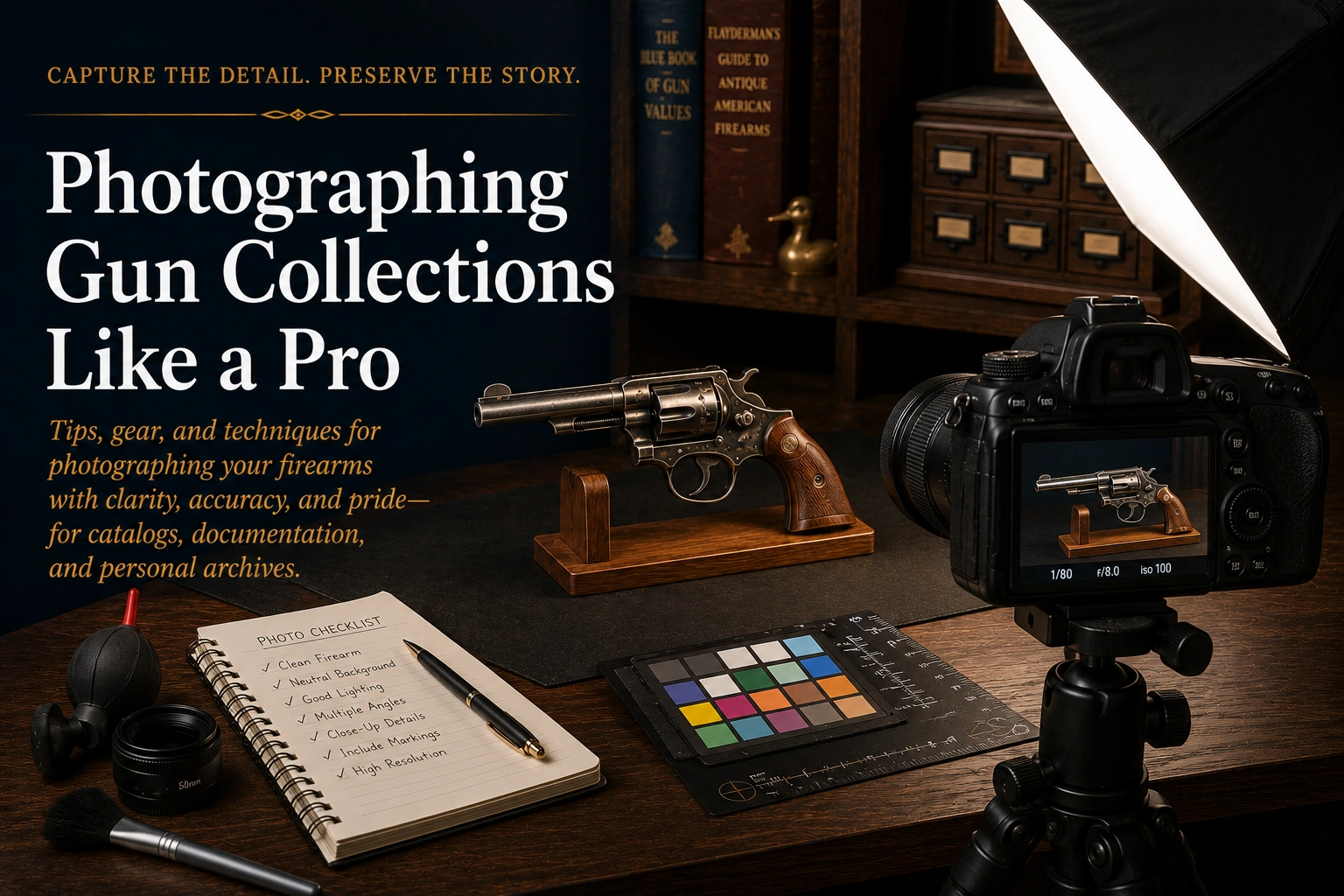 Photographing gun collections guide