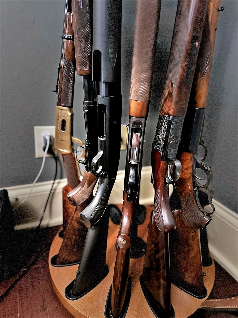 Winchester Gun Rack full of guns